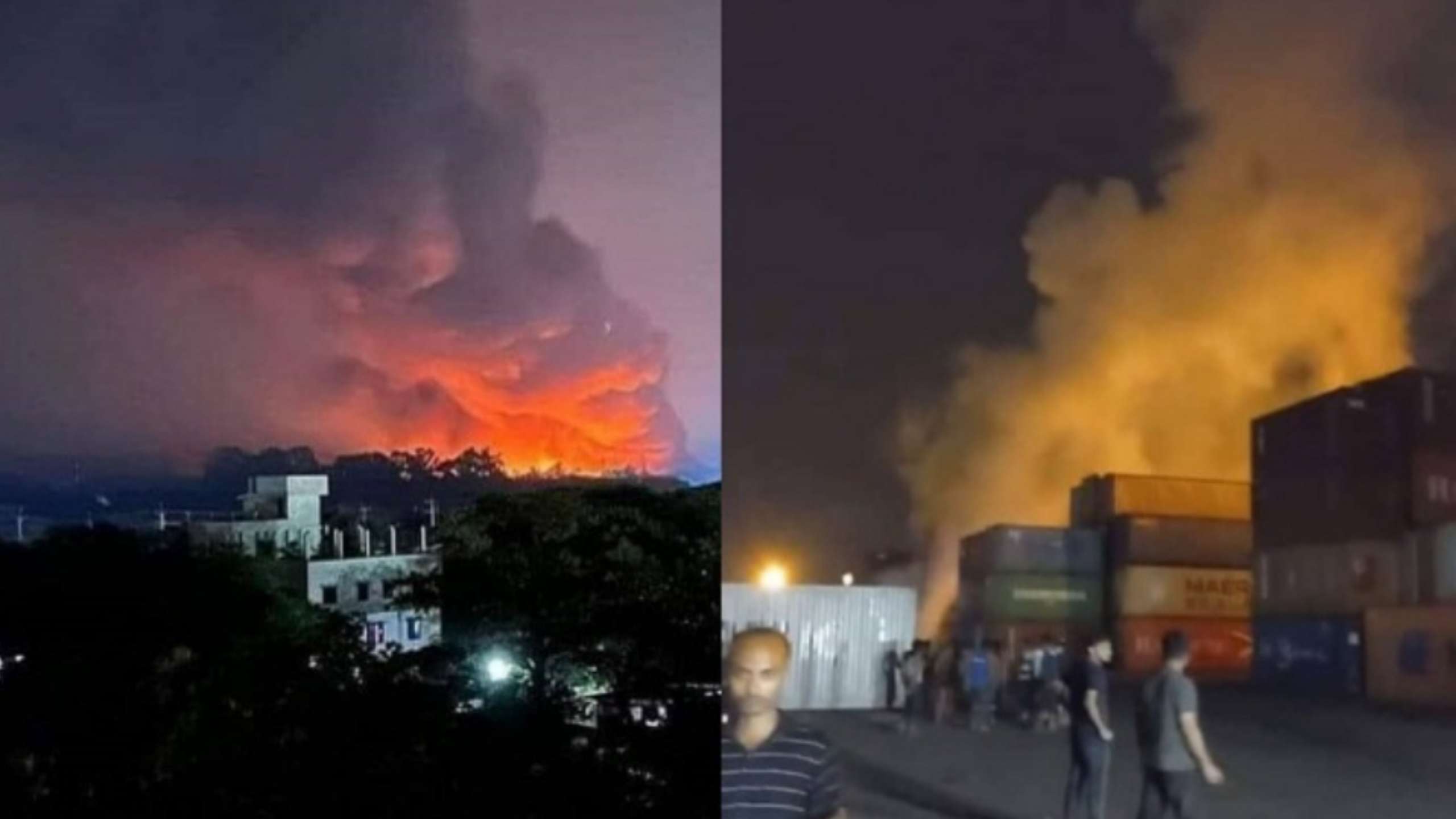 চট্টগ্রামের সীতাকুণ্ডে কনটেইনার ডিপোতে আগুন: বহু হতাহতের আশঙ্কা
