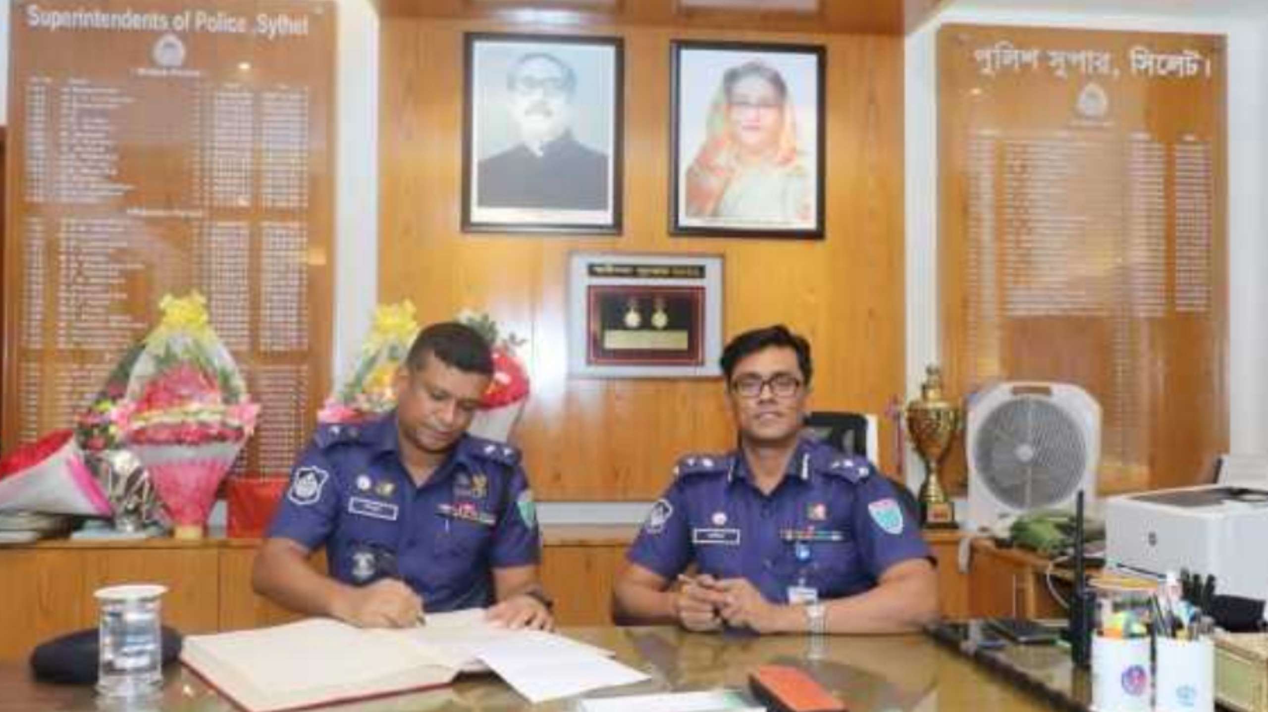 সিলেট জেলায় নবাগত পুলিশ সুপারের যোগদান