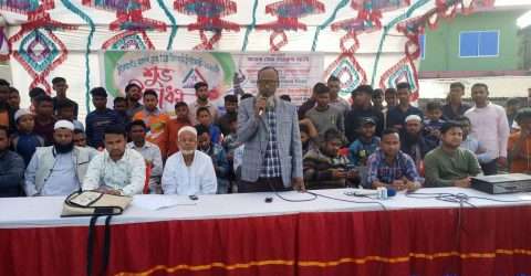 মাঠে গড়ালো টুকের গাঁও আদর্শ ক্লাব টি-২০ ক্রিকেট টুর্নামেন্ট