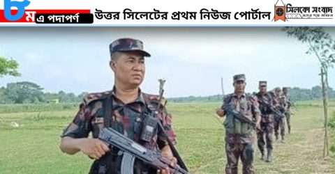 গোয়াইনঘাট সীমান্তে বিএসএফ-বিজিবি ফাকা গুলি